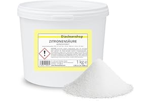 ‎DIACLEANSHOP DIACLEANSHOP Zitronensäure Pulver 1kg - Lebensmittelqualität E330
