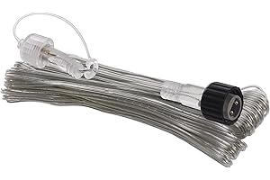 EMOS Connect System 10m Verlängerungskabel Standard, Erweiterungsteil B (ohne Lichterkette und Adapter), Zusatzkabel für Lichterketten, IP44 für Innen und Außen, einfache Installation, transparent