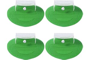 SYULCR 4 Stück Uinalsieb, Fußball Tor Urinalsieb, 18,5 x 19,3 cm, Urinalsieb mit Duft, Spritzschutz Geruchsschutz, geeignet für Badezimmerbüro, Stadien, Hotels, Internet-Caféusw usw