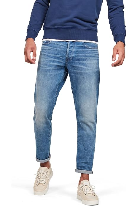 G-STAR RAW Men's 3301 Straight Jeans, Blue Lt Aged 6541-424, 27W / 30L: Buy  Online at Best Price in UAE - Amazon.ae