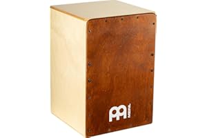 Meinl Percussion Snarecraft Cajon Instrument - Kompakte Trommelkiste mit zwei Snare-Teppichen - Schlagfläche Almond Birch (SC80AB)