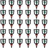 VooGenzek 30 Pieces Micro Sprinkler 360 Degree Rotating Sprinklers Refractive Spray Nozzle Hanging Irrigation Sprinklers with