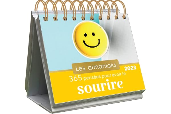 Almaniak 365 pensées pour avoir le sourire 2023 - Calendrier 1 page par jour