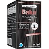TABVITAMINS Bakır 120 Bitkisel Kaps&uuml;l Bakır Bisglisinat 2 mg