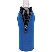 Custodia Termica Linkidea Per Bottiglia Smartwater 33.8 Fl Oz – Neoprene Rosa Con Cerniera E Cinturino