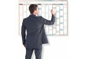 HLDI A1 Wall Planner Mid Year 2024-2025 Academic Calendar Annual Study Chart Large Yearly Planner Aug to Aug Full Academic Year Planning Organizer School Office Work Poster 59.4x84.1cm(Folded)(1Pc)