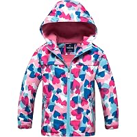Veste Imperméable Légère Rolanko Pour Fille - Avec Capuche, Coupe-vent, Bandes Réfléchissantes, Pour Extérieur, école, Sport