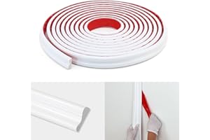 Taaizau Peel and Stick Wall Molding Trim, Flexible Strip for Mirror Frame, Chair Rail, Wall Protection and Home DIY Decoration (3m x 2.3cm)
