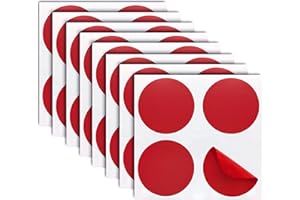 GOYAPRINT Anti-Kollisions-Aufkleber aus Glas, 32 rote Kreise, Vinyl, rund, für Fenster, Glas, stoßfest, für Menschen und Vögel, 5,5 cm, Rot