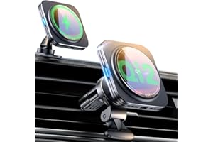 ESR do Qi2 15W MagSafe ładowarka samochodowa, certyfikat Qi2/deska rozdzielcza, magnetyczna bezprzewodowa ładowarka samochodowa, uchwyt na telefon do iPhone Air 17 Pro Max 16 15 14 13 12, Galaxy S25