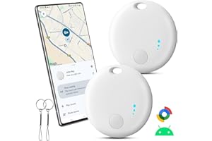 LOCLYNX Air Tag Key Finder, Android Smart Tag, Air Tracker Tag Key Finder Compatible with Google, Find My Device App Bluetooth Key Finder for Luggage/Bags/Suitcase/Wallet (Android Only)