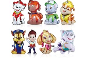 Siphus Palloncini Cane Patrol, 8 Pezzi Palloncini Compleanno, Addobbi Compleanno Bambini, Set Decorazioni Palloncini Foil per Feste di Compleanno per Ragazzi e Ragazze
