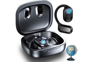 SMD35 Traduttore auricolare AI, cuffie di traduzione in tempo reale con app, traduttore Bluetooth 5.4, 6 modalità di traduzione in tempo reale Traduttore auricolare per apprendimento