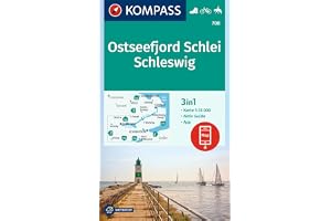 KOMPASS Wanderkarte 708 Ostseefjord Schlei, Schleswig 1:35.000: 3in1 Wanderkarte mit Aktiv Guide, inklusive Karte zur offline Verwendung in der KOMPASS-App. Fahrradfahren. Reiten.