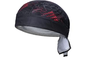 SKYSPER Sports Bandana Cap męska czapka letnia, oddychająca, piracka, chusta na głowę, do biegania, jazdy na rowerze, motocyklu, rozmiar uniwersalny, Mxh
