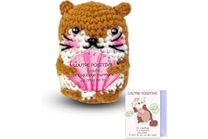 Sparkle x Lab Loutre Positive en français, Patate Français Positive, Idée Cadeau Originale & Amusante, Anniversaire, Collègue, Famille ou Ami, Déco Maison Fun et Inspirante, Poupée Humour Motivation