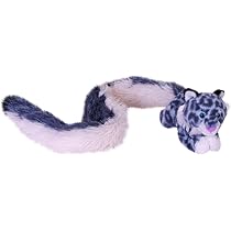Wild Republic Schneeleopard Plüschtier 101 Cm – Kuscheltier Mit Langem Schwanz, Aus Recycelten Materialien