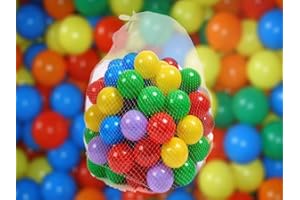 Novel Solutions 300 x Plastic Balls for Ball Pits Childrens Kids Multi-Coloured Toys Play Pool