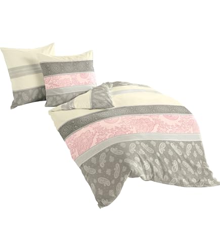 Biancheria Da Letto Janine Milano In Raso Makò – Cotone 100% – 135x200 Cm + 80x80 Cm – Chiusura Lampo - 2