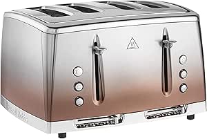 Russell Hobbs 25143 Copper Sunset Eclipse Polished Stainless Steel Ombre Four Slice Toaster