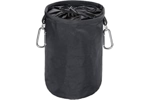 Rovtop 2 Crochets Extra Large Sac pour Pinces à Linge （28X19X20CM） Peut Contenir Jusqu'à 150 Pinces à Linge Sac de Rangement de Pinces à Linge en Tissu Résistant aux Intempéries et à la Corrosion