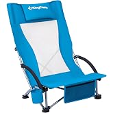 KingCamp Lilac High Comfort Plaj ve Dinlenme Sandalyesi Blue