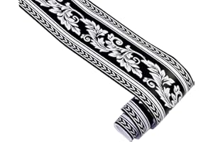 Aartner 10 m x 12cm Tapetenbordüre, Selbstklebende Wasserfester PVC Wallpaper Border, Tapetenbordüre Selbstklebend Grenze Decortaive Fliesen Aufkleber Küchenschrank Dekorative Deckenbordüre (2)