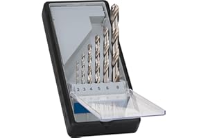 Bosch 6x Zestaw wierteł PRO Metal HSS-G (do Metale nieżelazne, Stal, Ø 2,0, 3,0, 4,0, 5,0, 6,0, 8,0 mm, Professional Akcesoria Wiertarki/Wkrętarki)