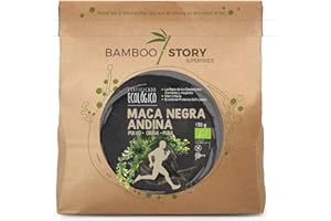 Maca Noire | BAMBOO STORY | Poudre | Pérou | 100% Pure | Crue | Bio | 150g