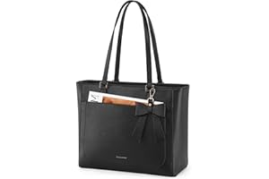 RAINSMORE Sac a Main Femme Grand Sac Cabas Femme Imperméable PU Cuir Sacs de Cours Sacs Fourre Tout Porté Épaule pour Affaires Lycée Voyage Travail