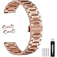 Nelumbo Quick Release Metal Chain Butterfly Clasp Watch Bands 18mm 19mm 20mm 21mm 22mm 24mm Stainless steel Watch Strap Bracelet Replacement