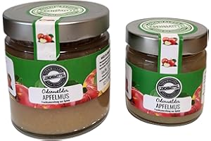Odenwälder Lebensmittel Apfelmus aus regionalen Äpfeln, 100% Naturbelassen & ohne Zuckerzusatz, Geschmackvoll, Frisch & nachhaltig im Glas – Made in Germany (180g)