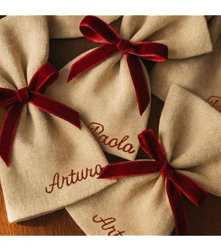 Serviette De Table Noël En Lin Personnalisable - Fabriquée En France, Dimensions 40x40 Cm