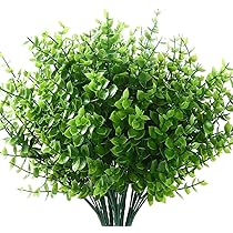12 Plantas Artificiales De Exterior HBree - Resistente A UV, Hierba De Trigo, Set De 12 Unidades Para Jardín O Hogar