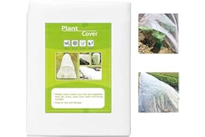 Atoke Garden Fleece,1.5mx9m Plant Covers Freeze Protection,Floating Row Cover Garden Fabric Frost Blankets for Winter Weather Vegetable Plants and Sun Pest Protection