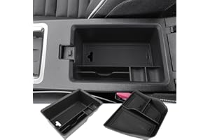 BIXUAN kompatibel mit Renault Megane E-Tech/Scenic E-Tech 2022-2025 Mittelkonsole Aufbewahrungsbox Rutschfester Matte Ablagefach Zubehör Armlehne Organizer Tray Mittelarmlehne Handschuhfach [2 Stück]