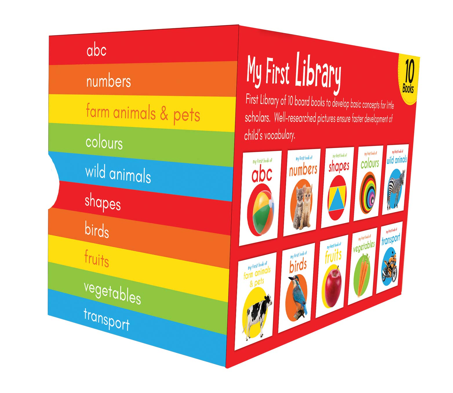 My First Library: Boxset of 10 Board Books for Kids - Image 3