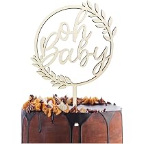 Tortenaufsatz Für Zwillinge 'Oh Babies' – Babyparty Deko Zur Geschlechtsenthüllung, 1. Geburtstag, Aus Papier In Roségold