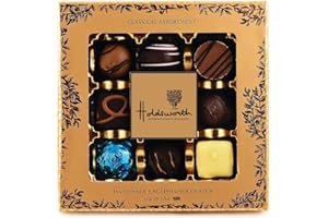 Holdsworth Chocolates Luxury Classic Milk, Dark and White Chocolate Truffle Assortment 110g