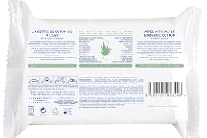 Mustela ekologisk bomull vattenservetter, 60 enheter (set med 1)