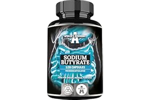 Sodium Butyrate High Dose 570 mg (30% Butyric Acid), 120 Vegan Capsules, 4 Month Supply, Sodium Supplement to Support Intestinal Barrier Regeneration and Overal Gut Health - by Apollo's Hegemony