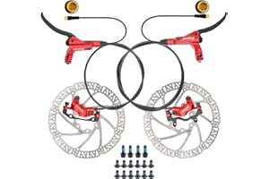 JFOYH Zoom HB876E Freins à Disque hydrauliques pour e-Bike – Système de Coupure Moteur 2/3-broches, étriers 4 Pistons, leviers pré-remplis, rotors 160 mm, kit prêt à Installer