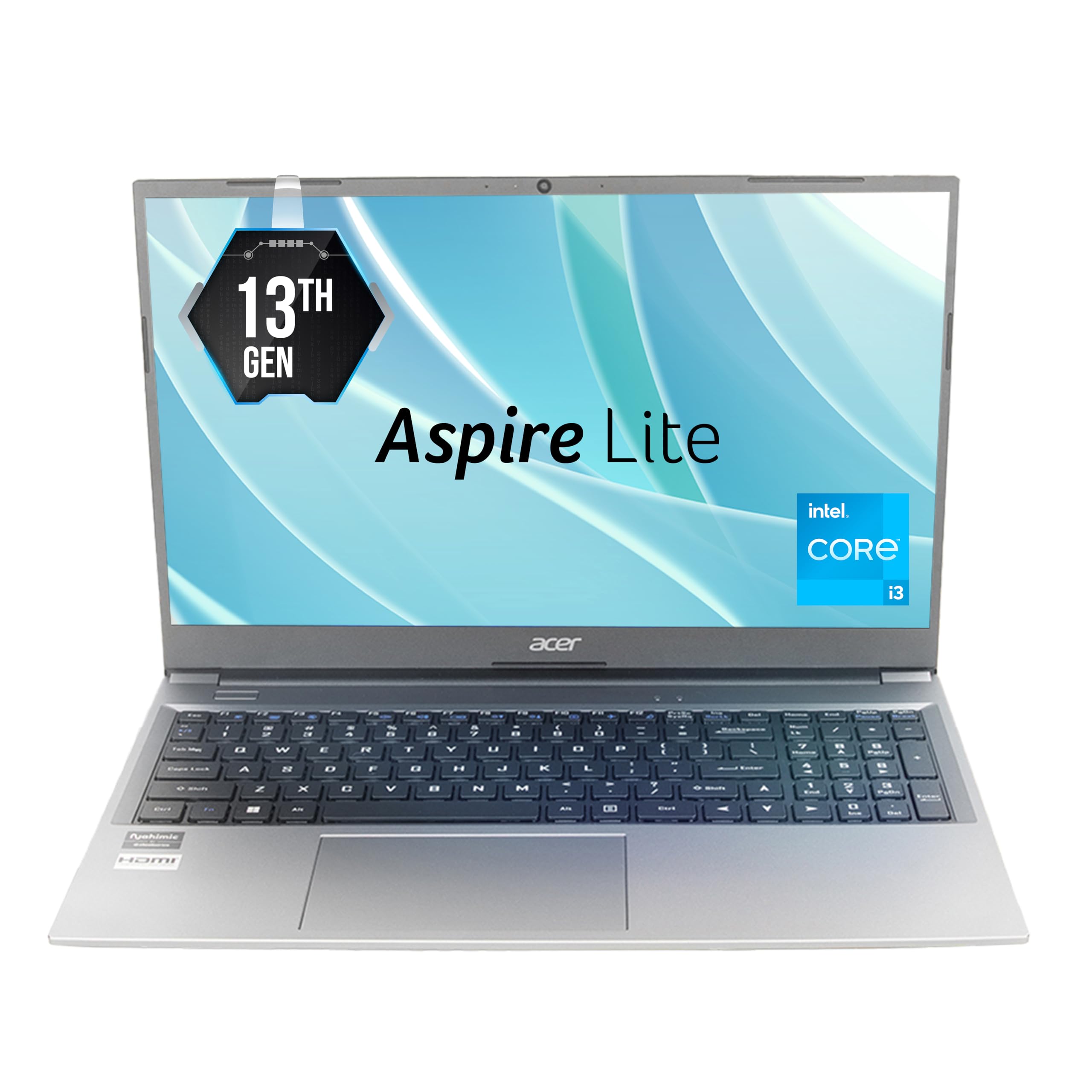 Acer Aspire Lite, 13th Gen, Intel Core i3-1305U (8GB RAM/512GB SSD) Full HD, 15.6"/39.62cm, Windows 11 Home, Steel Gray, 1.59KG, AL15-53, Metal Body, Thin and Light Premium Laptop