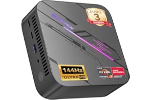 ‎BLACKVIEW Blackview MP100 Mini PC AMD Ryzen 7430U, 144Hz 4K 3 Display Desktop PC, AMD Radeon Graphics，16GB RAM 512GB PCIE 3.0, Win 11 Pro, Wi-Fi 6/BT 5.2, 3 Jahre Garantie, Mini PC für Homeoffice/Spiele/Büro