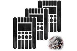 ISSIMOBER Set di 3 Adesivi Bicicletta Telaio, Protezione per Telaio con Fodera in Carbonio, Adesivi Bici per Catena e Protezione dei Tubolari, Pellicola Protettiva per Ciclocross e MTB