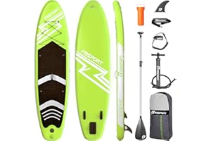 FBSPORT Tavola da SUP Gonfiabile SUP, Stand Up Paddling Board, Stand Up Paddle Board Gonfiabile per Stand Up Paddling 15CM Spessore, Surf con Alluminio Regolabile SUP Paddle + Pompa