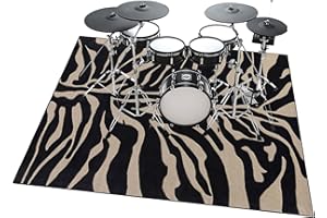 JAEVKWZY Tapis Batterie Tapis de Tambour, Tapis de Batterie électronique Non Glissants, Tapis Insonorisé pour Kits de Batterie, Tapis Acoustique Batterie, Tapis Anti Vibration pour Grosse Caisse 140 x 120 cm