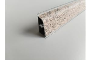 Generico Alzatina per Top Cucina in PVC, con la seguente Misura= 120 cm Compresa di 1 Angolo Interno, 1 Angolo Esterno, 1 Tappo SX, 1 Tappo DX. (Diversi Colori). (Paranà Rosa, cm 120)