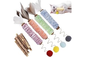PetGens Bastoncini Erba Gatta per Gatti, Matatabi Naturale Giochi da Masticare Bastoncini per Gatti Denti Catnip Stick(10 PCS)