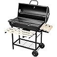 EASYCOMFORT Griglia A Carbone Barbecue Picnic Altezza Regolabile Nero 87x 45 X 83 Cm Ean 8054111842785